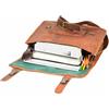 Fatto a mano Borsa A Tracolla Vintage In Pelle Lucida Per Uomo E Donna