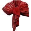 L.T.Preferita Elegante SCIARPA Plissettata Foulard Sciale, Donna Coprispalle Cerimonia Rosso