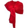 L.T.Preferita Elegante SCIARPA Seta Scialle Foulard,Donna Coprispalle Stola Cerimonia Rosso Ac