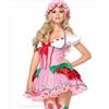 Leg Avenue LA-83788 Costume Divisa Principessa Charlotte Vestito Fragola e Cappello Cuffia