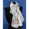 Foulard Stola Purissima Seta 💯 Scialle Copricapo Sciarpa Hijab bianco