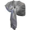 L.T.Preferita Elegante SCIARPA Seta Scialle Foulard,Donna Coprispalle Stola Cerimonia Argento