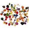 LOTTO 72 PALLINE ALL'UNCINETTO BIGIOTTERIA ACCESSORI MODA ABBIGLIAMENTO CM 1-3