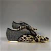 Irregular Choice mutiny IRREGULAR CHOICE Woman MUTINY Tweed Leopard Print Francesina eu37 uk4 Faux Pony