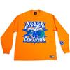 WWE Tee Shirt CATCH WWE JOHN CENA Arancione Maniche Lunghe Taglia M Adulto