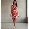 GERARD Woman Dress "Sheat" Pence Monochromatic Withe/Red DAREL Summer size UK 12