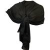 L.T.Preferita Elegante SCIARPA Seta Scialle Foulard,Donna Coprispalle Stola Cerimonia Nero