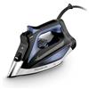 Rowenta DW7320D1 Everlast Anticalc Ferro a Vapore, 2700 W, getto a vapore potente, 400 micro-fori, sistema anticalcare, nero/azzurro, Nero/Blu