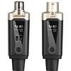 Depusheng T9 microfonico wireless XLR Trasmettitore e XLR Ricevitore Wireless system per Microfoni dinamici ea condensatore, miscelatore, Altoparlanti, audio interface