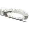 YHTlaeh Lampada da specchio a LED 10 W 720 lumen 4000 K con cristalli IP44 impermeabile 230 Vcromata (30cm, Cromo)