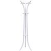 SONGMICS Appendiabiti da Terra, Attaccapanni Resistente con 9 Ganci Metallici, Altezza di 176 cm, per Cappotti Cappelli, Bianco RCR01W