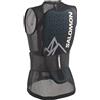 Salomon Flexcell Pro Vest, Protezione Schiena Sni Snowboard MTN da Donna: Protezione Adattabile, Traspirabilità, e Facile da Regolare, Nero, L