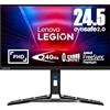 Lenovo Legion R25f-30 Gaming Monitor - Display 24.5 pollici FullHD WLED 1920 x 1080, VA, Bordi Ultrasottili, AMD FreeSync, 0.5ms, 240Hz, Cavo HDMI - Raven Black - Esclusiva Amazon