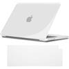 NJIAONE Custodia Compatibile con 2021-2024 MacBook Pro 14 M4 M3 M2 M1 Pro/Max A3112 A3185 A3401 A2918 A2992 A2779 A2442, Cover Case Rigida Plastica Protettiva con Cover Tastiera EU - Trasparente
