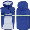 FUNAT Poncho per Cani di Grossa Taglia con Cappuccio, Impermeabile Riflettente per Cani, Cappotto per Cani Impermeabile