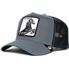 Goorin Bros. The Farm Reflective Collection - Cappellino da Camionista Regolabile, Unisex, Taglia Unica, Nero, Taglia Unica