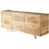 TavoloBello Madia Kairos con basamento in cristallo da L.240 cm e H.78 cm - 4 ante - VOUCHER EXTRA 19% NEL CARRELLO