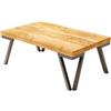 TavoloBello Tavolo da fumo Denali con struttura in metallo e piano in massello da 120x50 cm - VOUCHER EXTRA 19% NEL CARRELLO