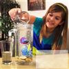 Zantec Betta Fishbowl Autopulente in plastica per acquario per Office Home Decor