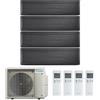 DAIKIN Condizionatore Daikin Stylish Real Blackwood Quadri Split 9000+9000+9000+12000 BTU Inverter R32 4MXM68 A+++ WiFi