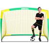 BAYINBULAK Porta da Calcio per Bambini per Rete da Calcio Allenamento Regalo del Festival (5'x3.6', Giallo+Verde)-1 Pack