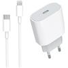 Aovyneei Caricatore Rapido USB C da 20W, Certificato MFi Caricabatterie iPhone e Cavo di Ricarica iPhone, Alimentatore PD e USB C a Lightning Cavo 1M per iPhone 14/14 Pro/14 Pro Max/14 Plus/13/12/11/XS/iPad