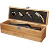 Set vino personalizzato in bamboo Syrah personalizzate o neutre