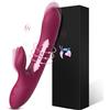 Paloqueth Rabbit Vibrator for Her with Shock Function Red