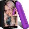Paloqueth Bullet Mini Vibrator with 10 Powerfull Vibration Modes Purple