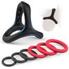 Paloqueth Canrok Silicone Penis Rings Set Black 7 pack