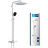 Grohe QuickFix Grohe 26696001 QuickFix Vitalio Comfort 250 sistema doccia a parete con miscelatore termostatico, cromo