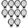 Willpower 10pcs Faro da Lavoro 8cm 3.2 Pollici 42W Fari Led 12V 24V Mini Sottile Impermeabile Spot Faretti LED Fendinebbia LED Luci di Lavoro Fuoristrada per Trattore Camion Auto Barca 4x4 ATV UTV