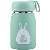 Cikonielf Borraccia termica,In Acciaio Inox Simpatico Coniglio Modello Tazza Sottovuoto Tazza Tazza D'Acqua Bottiglia di Viaggio Ufficio Scuola E Picnic(Verde)