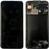 Generico Display Originale Service Pack LCD Frame Samsung Galaxy A30S A307 F Touch Screen Vetro Nero