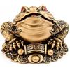 Lachineuse - Rospo di Fortune Feng Shui XXL - Rospo a 3 Zampe Dorato - 15,5 x 18 x 5 cm - Decorazione Asiatica - Idea Regalo Originale Cina Asia - Figura Rana fortunata Oro