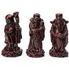 lachineuse - 3 statuette dei fuk - Statuette fuk, luk e sala, colore: rosso, altezza 11,5 cm, decorazione cinese asiatica - decorazione Feng Shui per casa, ufficio, interni - idea regalo Cina