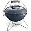Weber Smokey Joe Premium Barbecue a Carbone, Maniglia per il trasporto, Ø 37 cm, Slate Blue (1126804)