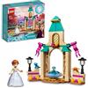 LEGO Disney Il Cortile del Castello di Anna, Giocattolo con Principessa Frozen 2, Collezione Abito Diamante 43198