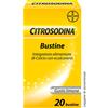 BAYER SpA Citrosodina Bustine - Granulato effervescente con effetto digestivo antiacido - 20 Bustine