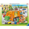 Ravensburger Puzzle per bambini Ravensburger 06346 Garbage Collection, puzzle a cornice per bambini dai 4 anni in su, con 35 pezzi