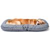 Ferplast Cuccia Cane Taglia Grande - Cuscino Tessuto Antigraffio Lavabile a Mano a 30° - Materassino Impermeabile 100 x 70 x 12 cm - Grigio
