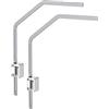 Ferplast Hydor Staffa per Lampade Acquari Aqamai AQAMAI BRACKETS S, in Alluminio, per Spessore Vetro max 16 mm, 32,5 x 25 x h 5 cm