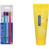 Curaprox Dentifricio Be You Pompelmo 10ml + CS 5460 Trio Ultra Soft 1 pz Set