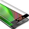 Cadorabo Pellicola Protettiva copertura completa compatibile con Samsung Galaxy S6 EDGE in TRASPARENTE con NERO - Vetro di protezione del display (Tempered) con durezza 9H con compatibilità 3D touch