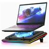 llano Base raffreddamento PC portatile con potenti ventole turbo RGB velocità regolabile senza livelli preimpostati funzionamento touch screen, schermo LCD, 3 porte USB, antipolvere per notebook da 38-48 cm