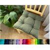 Olenka Cuscino per sedie a trapezio 40 x 35 x 8 cm cuscini per seduta decorazione casa giardino Interno ed Esterno (verde oliva)