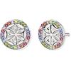 Engelsrufer - Orecchino Argento Sterling Zirconia_cubica Donna, Argento, Durchmesser: 10 mm - ERE-LILLIFL-Zim-ST