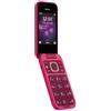 Nokia 2660 - Telefono Cellulare 4G Dual Sim, Display 2.8, Tasti Grandi, Tasto SOS, Fotocamera, Bluetooth, Radio FM Wireless e lettore mp3, Ampia batteria, Rosa, Italia