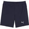 PUMA teamFINAL Casuals Shorts Wmn - Pantaloncini in Maglia Adulti Unisex, PUMA Navy-PUMA Silver, 658541