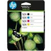 Hp Multipack Nero / Ciano / Magenta / Giallo 6C3Z1Ne 924 1700 Pagine Confezione Da 4 Cartu Originale